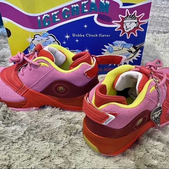 RARE Reebok x BBC Pharrell Ice Cream Answer 5 Mu Cherry Sneakers NWT Mens 7 - Picture 5 of 16